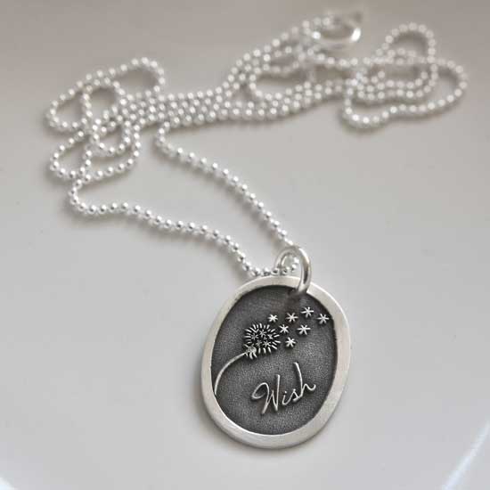 H and  Stamped  and  Etched Wish Necklace