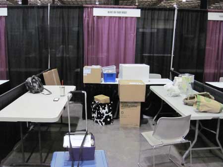 Our booth before