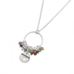Gr and ma Birthstone Necklace