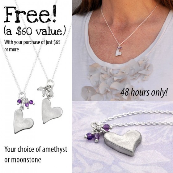 Free necklace with purchase