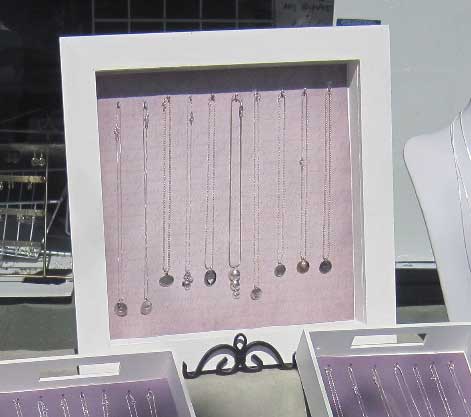 Final Display for H and  Stamped Necklaces