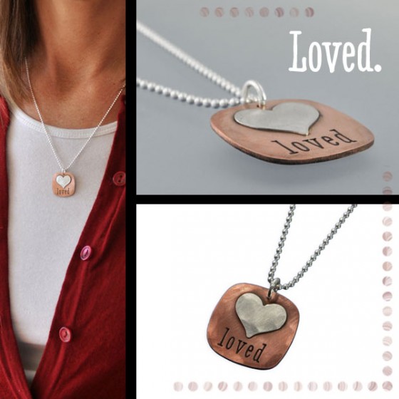 H and  stamped copper necklace giveaway