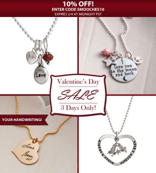 H and  stamped gifts for Valentines Day