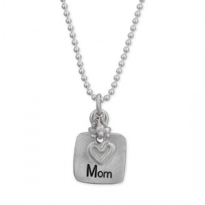 H and  Stamped Mommy Necklace