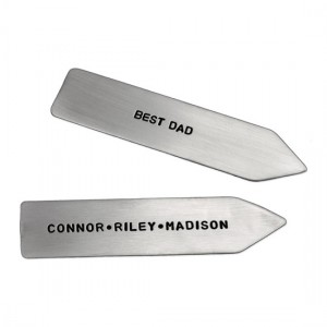 H and  stamped collar stays