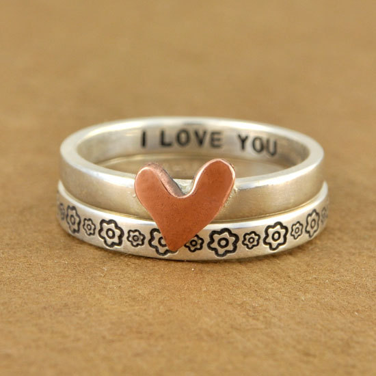 Hand stamped ring