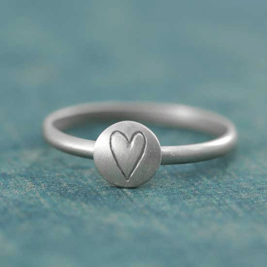Silver Droplet Ring