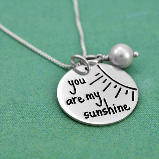 You are my sunshine necklace